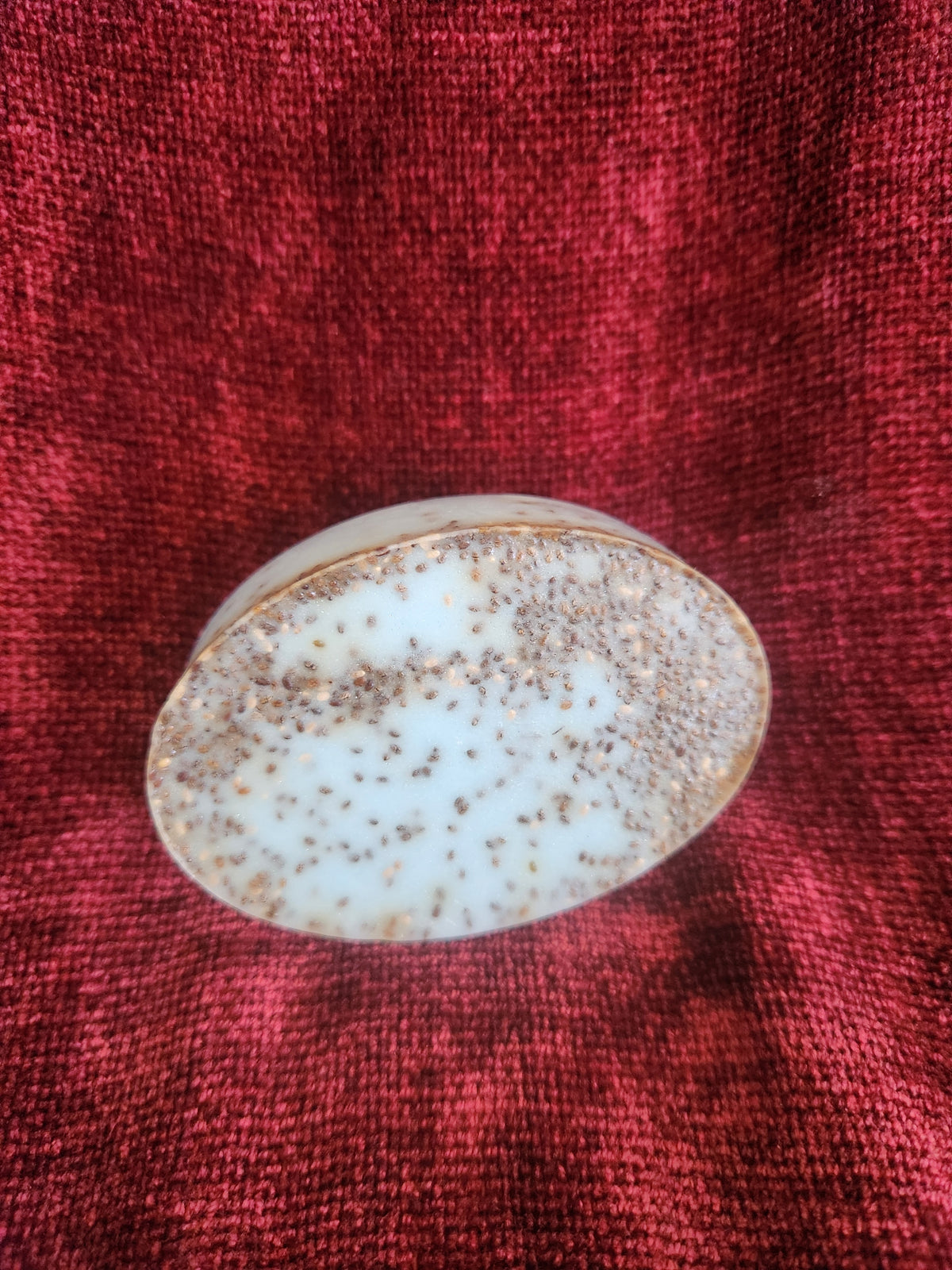 Blueberry Pie Goat milk Soap  with Chia seeds and Rosehip seed oil